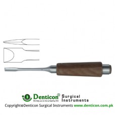 FiberGrip™ Obwegeser Wedge Osteotome Stainless Steel, 22 cm - 8 3/4" Blade Width 8 mm
